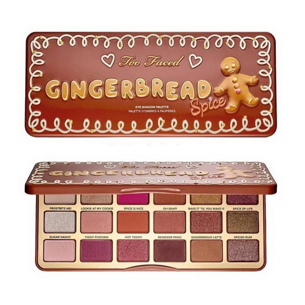 🔥RARE🔥HOSTPICK🔥TOO FACED LIMITED EDISON❤️GINGERBREAD SPICE EYESHADOW PALETTE